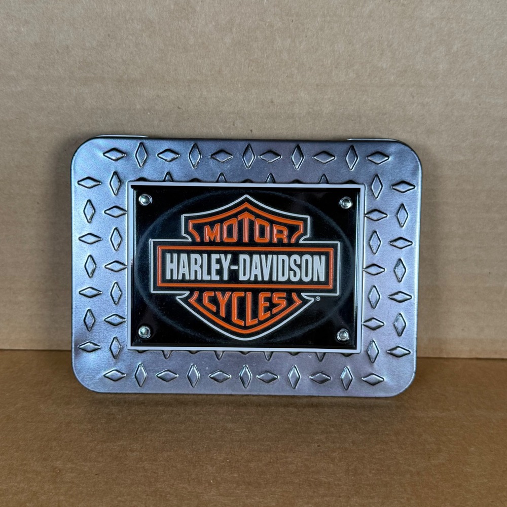 Harley-Davidson Playing Cards 2 Deck Set in Diamond Plate Collector Tin HD-DPD-1